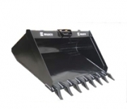 Godet de terrassement standard avec dents
